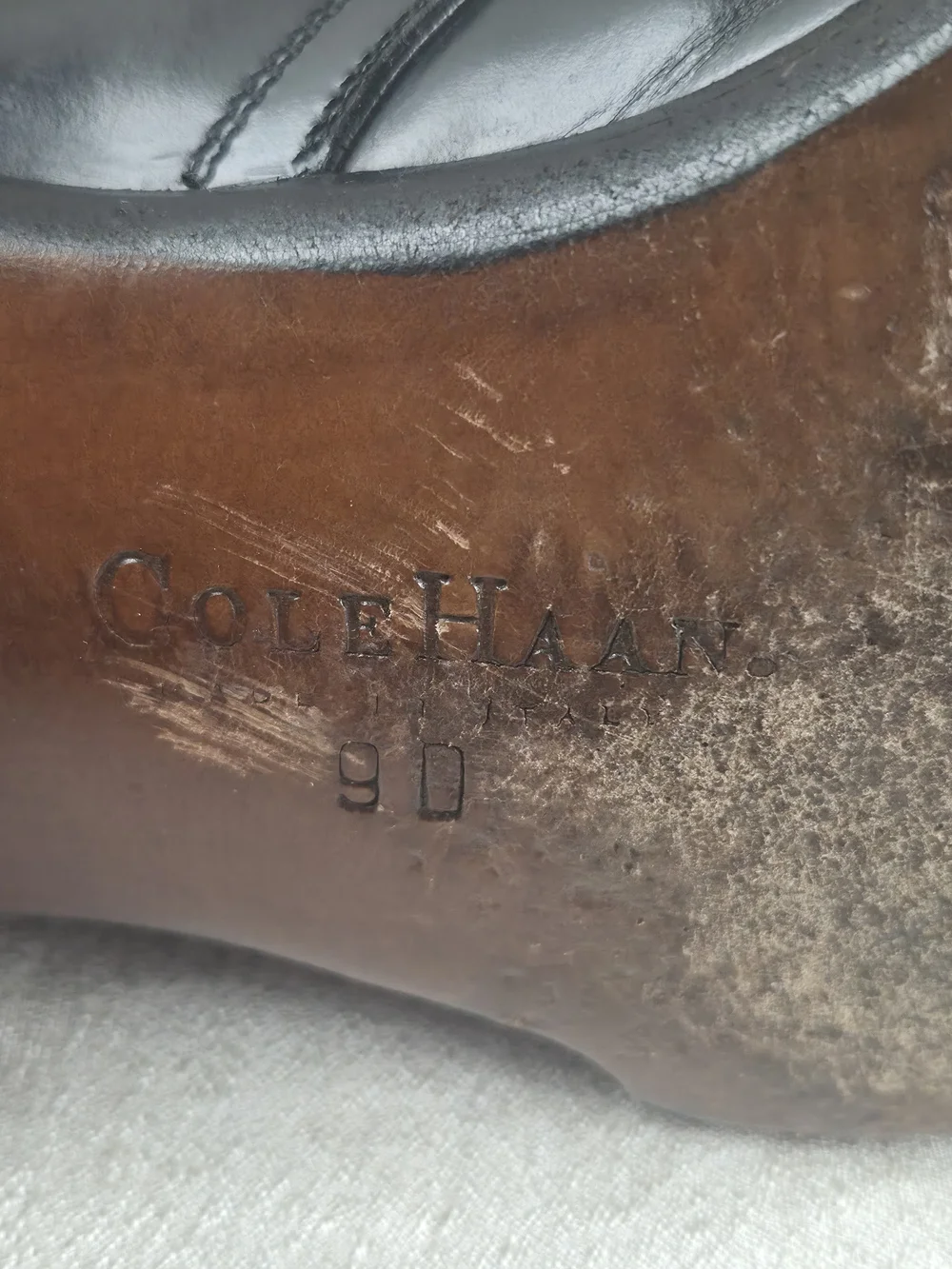 Cole Haan Black Leather Monk Strap Dress Shoes Men's Size 11 D Single Buckle